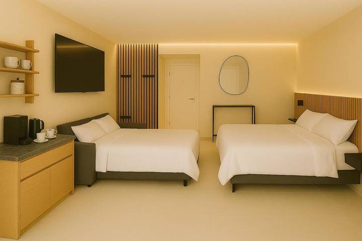 Appart’hôtel pour 4 personnes, avec terrasse