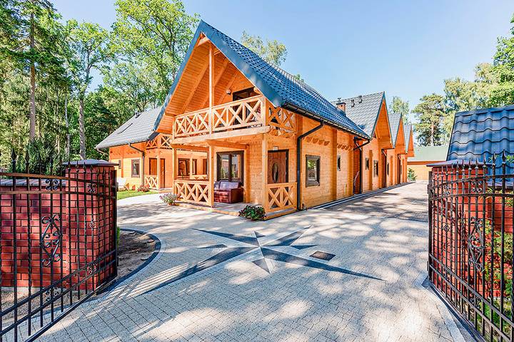 Chalet pour 6 personnes, avec terrasse en Pologne
