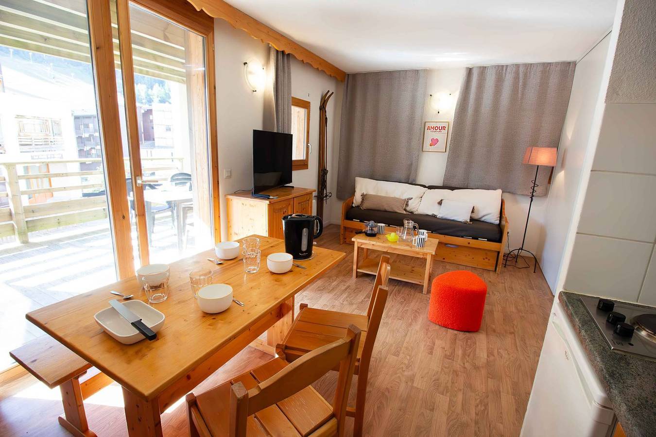 Geheel vakantieappartement, Vakantieappartement voor 4 personen met balkon/terras in La Norma, Villarodin-Bourget