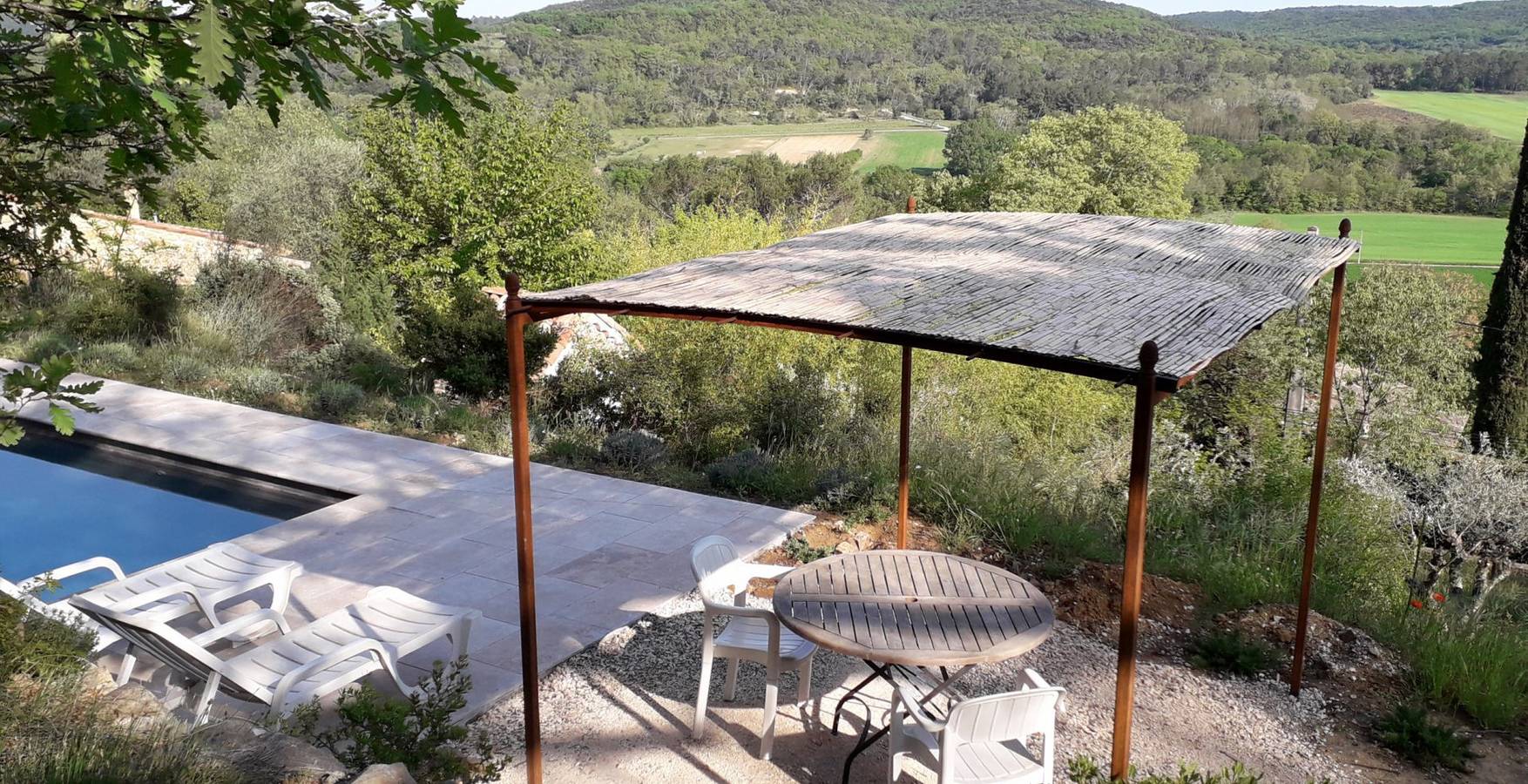 Gîte en pierres & piscine privative, en pleine nature. Calme in Goudargues, Région de Nîmes