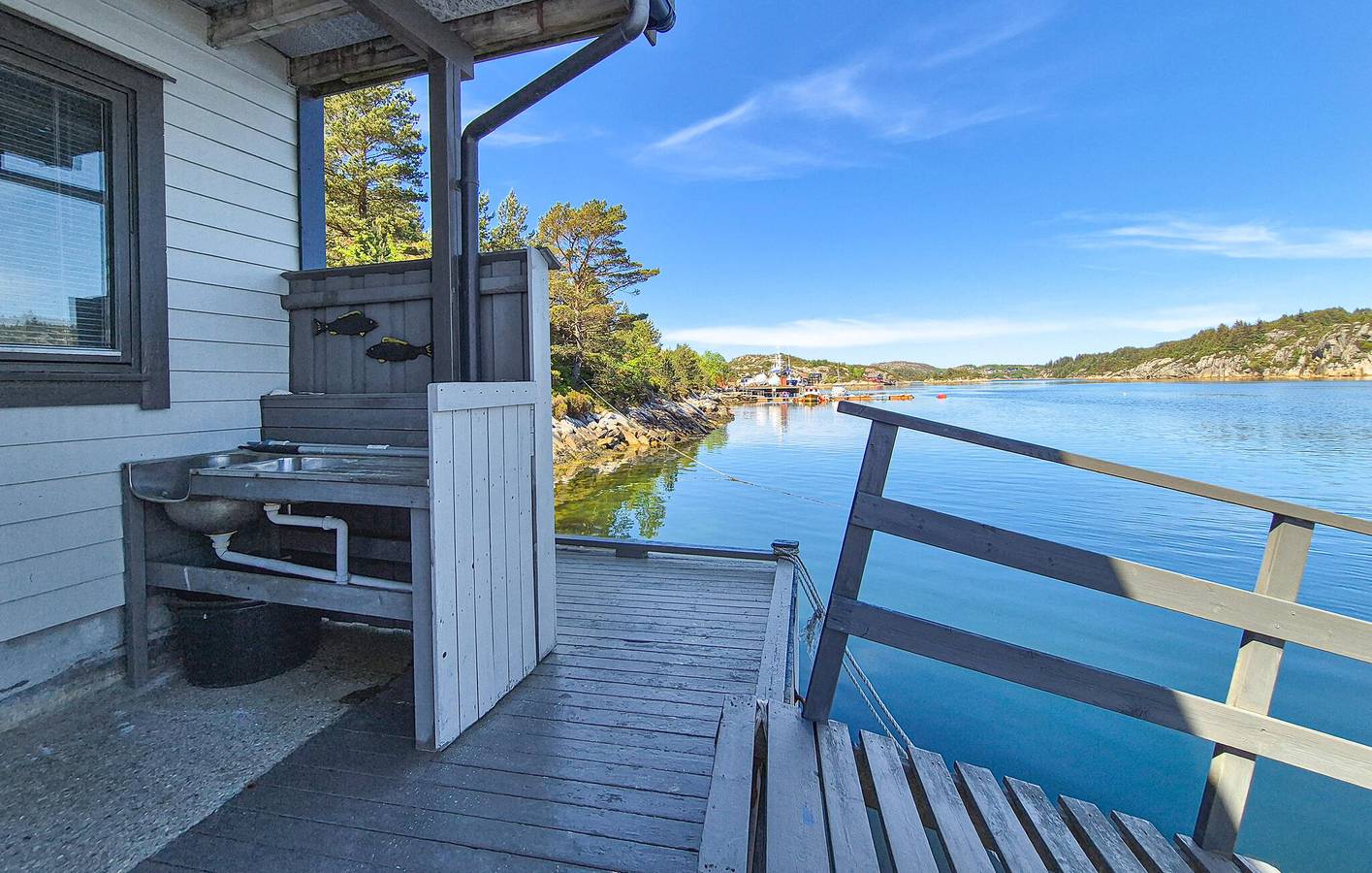 Casa de vacaciones para 6 personas con terraza in Bømlo