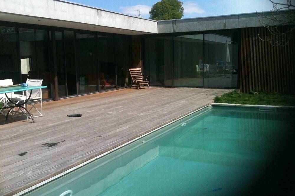 Casa arquitecto contemporáneo en madera y hormigón in Cugnaux, Alto Garona
