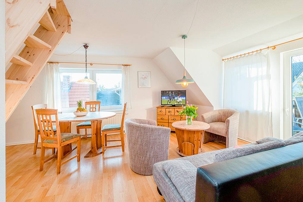 Ganze Ferienwohnung, D 066.033A - Ferienhaus Sanddorn, Fewo Stranddistel in Prerow, Fischland - Darß - Zingst