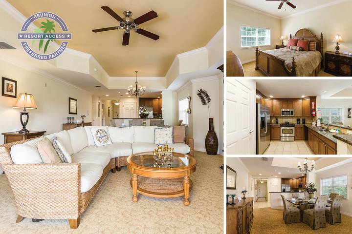 Vacation rental for 8 people, with balcony/terrace and pool as well as children pool in Reunion Resort