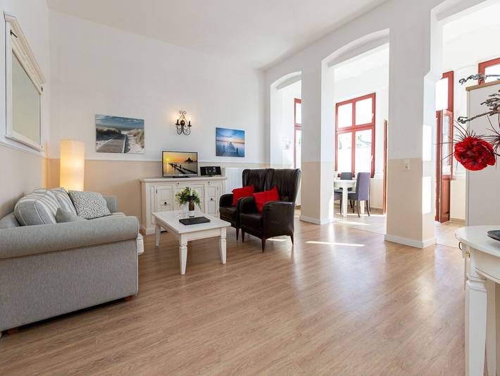 Ferienwohnung für 3 Personen, mit Balkon und Sauna in Seebad Heringsdorf