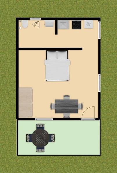 Camping La Conchiglia Bungalow Camelia für 2 Personen in Chioggia, Venice Province