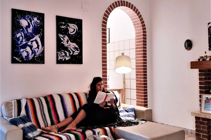 Maison de vacances pour 7 personnes, avec balcon et jardin dans Lizzano