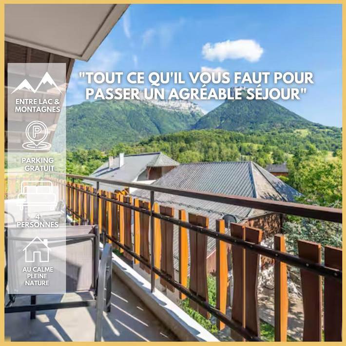 Appartement de vacances pour 4 personnes, avec Balcon et Vue