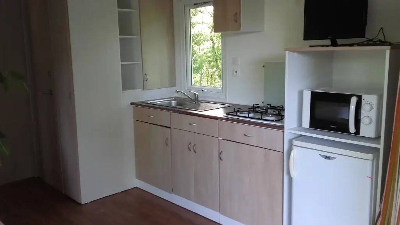 Zecamping 3 étoiles pataugeoire locatif Tv Bbq 32m2 in La Souterraine, Región de Guéret