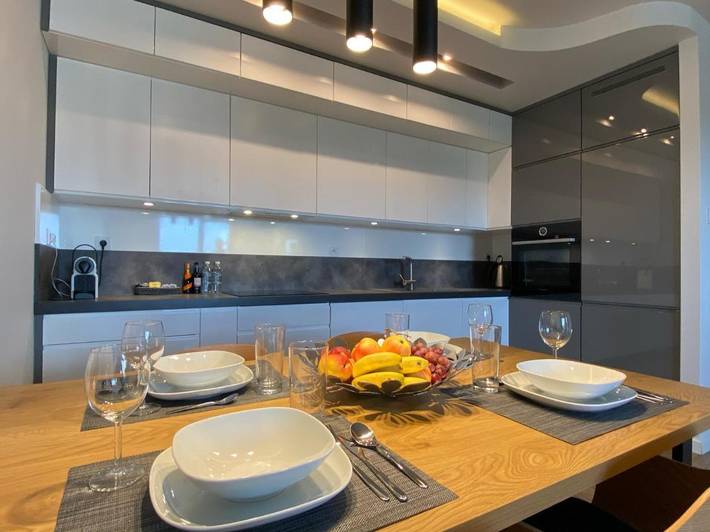 Ferienwohnung für 6 Personen, mit Terrasse und Ausblick sowie Seeblick