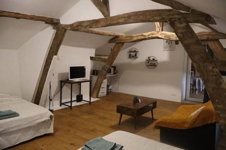 Gîte pour 8 personnes, avec vue et terrasse à Aux-Aussat