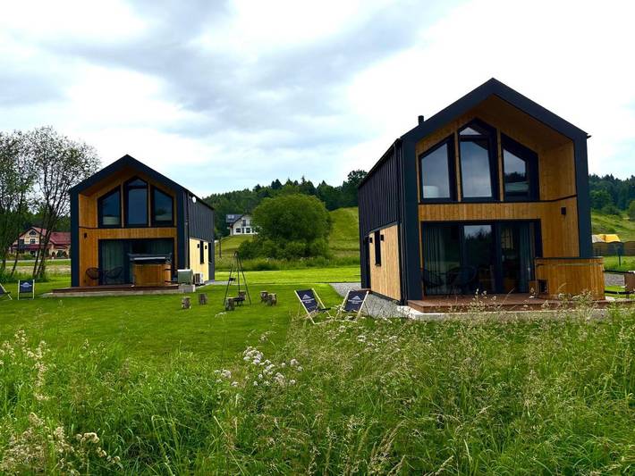Dom dla 6 osób, z sauna i ogród oraz widok, zwierzęta dozwolone w Uherce Mineralne