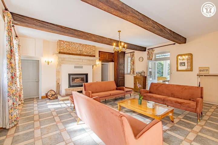 Gîte für 15 Personen, mit Pool und Garten sowie Terrasse, mit Haustier in Burgund - 3