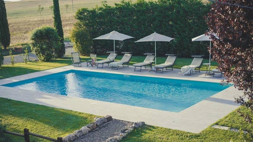 Villa pour 8 personnes, avec Terrasse et Jardin ainsi que Piscine et Vue à Pienza - 4