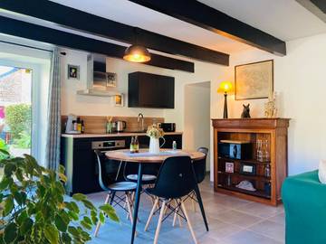 Gîte pour 3 personnes, avec vue et jardin, animaux acceptés à Quistinic