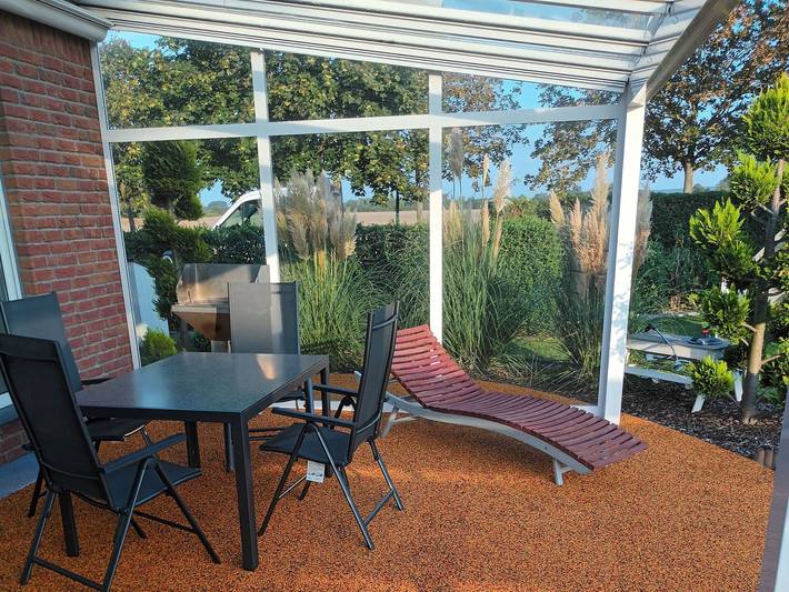 Ferienhaus für 5 Personen, mit Terrasse und Garten sowie Ausblick in Jerichow