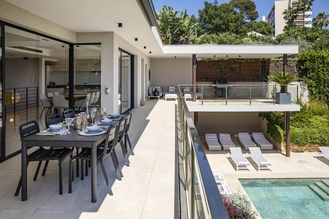 Villa Palmera in Le Cannet, Costa mediterránea (Francia)