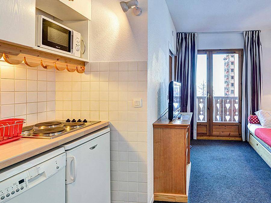 Résidence Vega - Vacancéole - Estudio 4 personas - Estudio para 4 personas con zona de dormitorio in Station de Risoul, Risoul