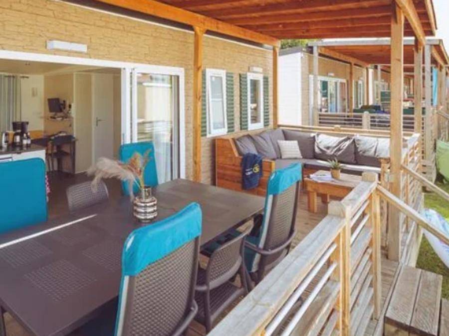 Camping Marvilla Parks Friese Meren - Mobilheim 7 personen - Premium Plus 3 Zimmer Lounge in Ijsselmeer