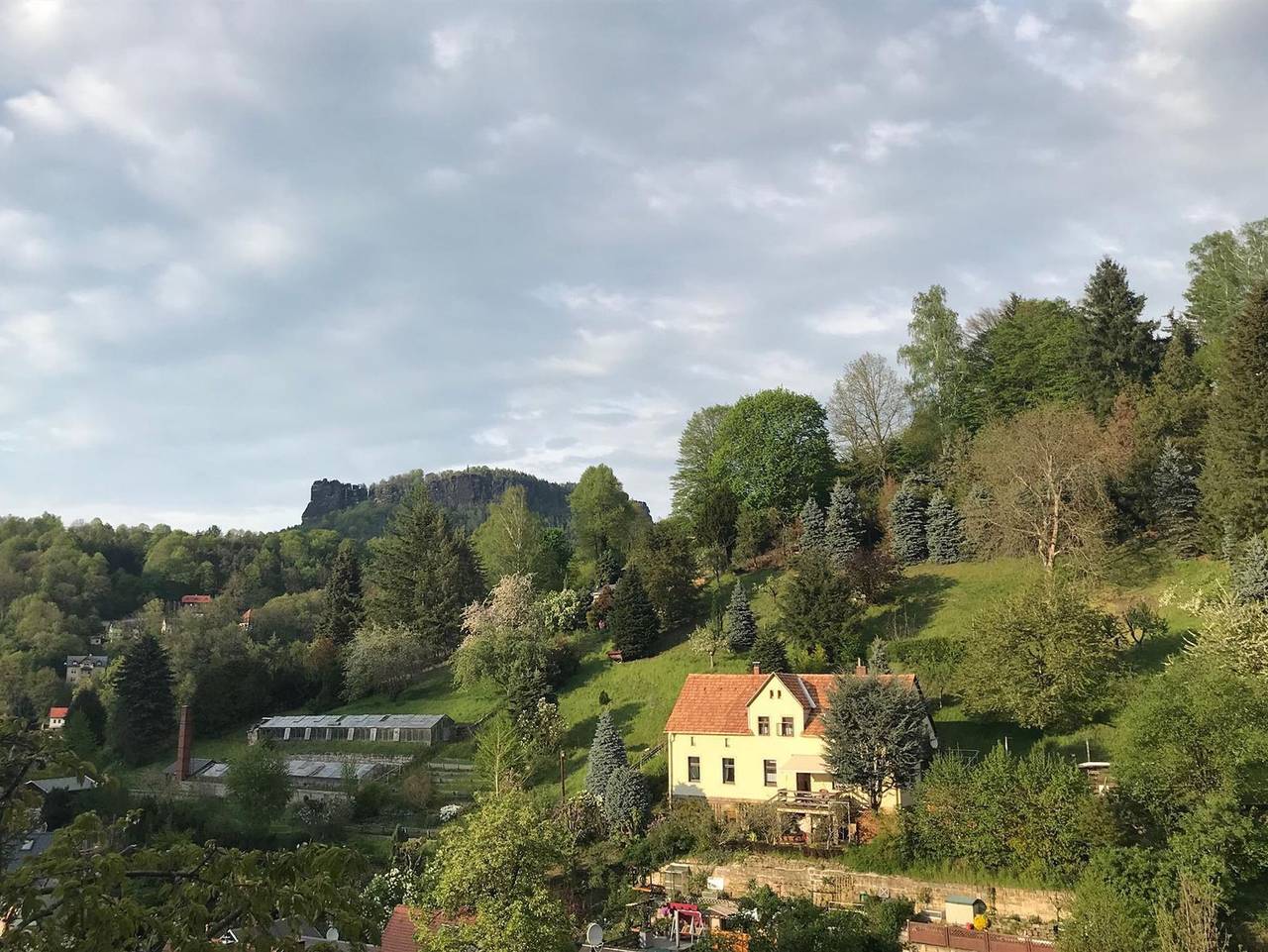 Ganze Ferienwohnung, Ferienwohnung Festungsblick - Ferienwohnung, 1 Schlafraum in Königstein, Elbsandsteingebirge