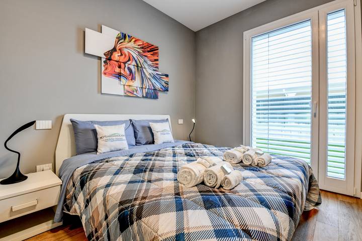 Ferienhaus für 6 Personen, mit Terrasse und Garten am Gardasee