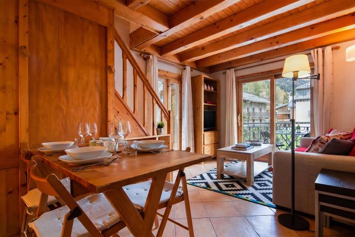 Chalet pour 4 personnes, avec balcon dans Argentière