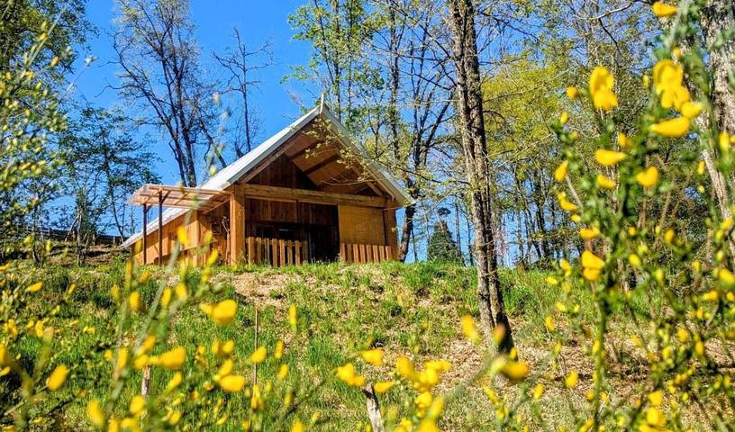 Chalet pour 4 personnes, avec Terrasse ainsi que Jardin et Vue