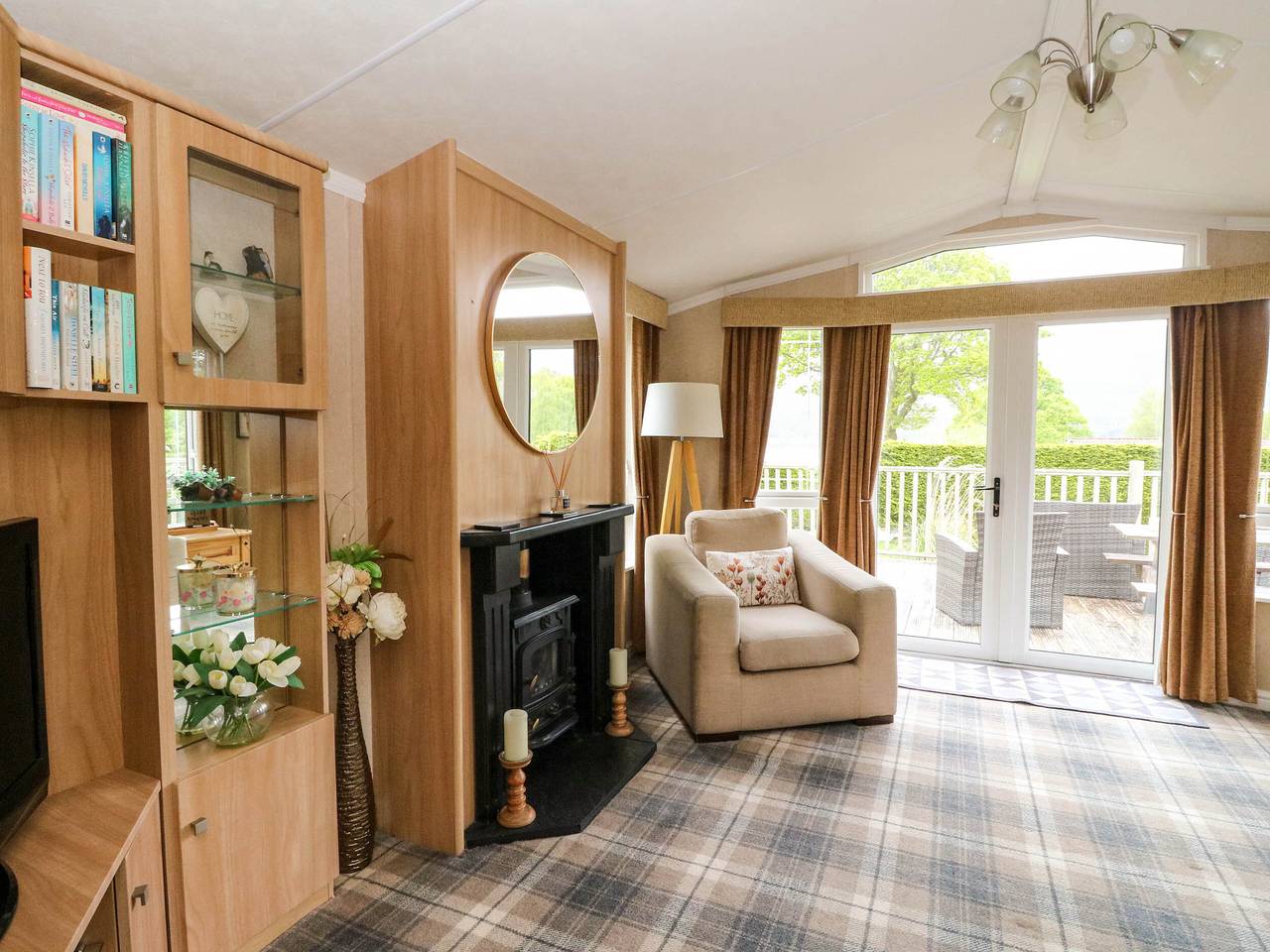 Blockhütte für 4 Personen mit Garten in Highlands