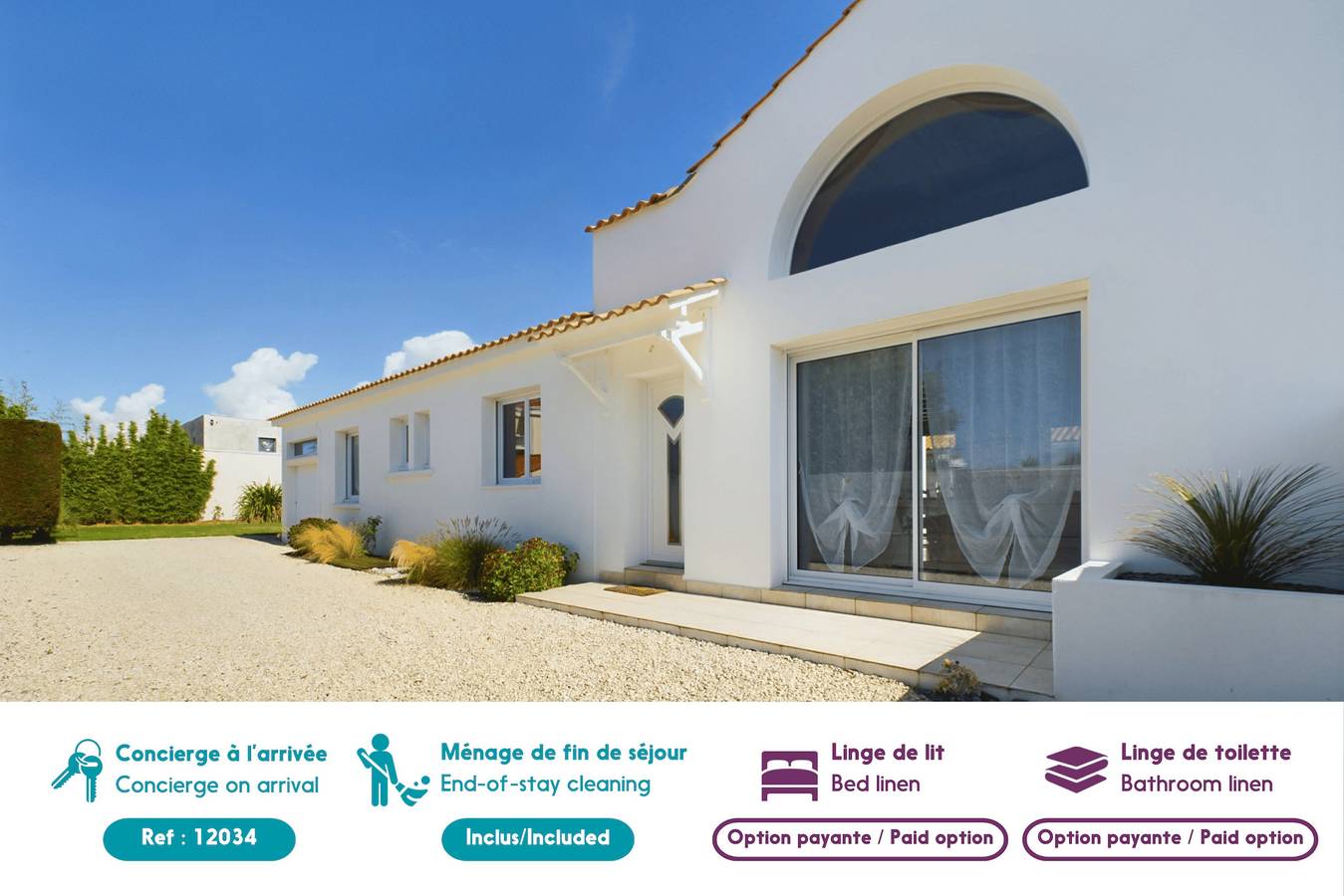 Maison pour 8 avec jardin à 600m de la plage in Saint-Gilles-Croix-de-Vie, Loiredal