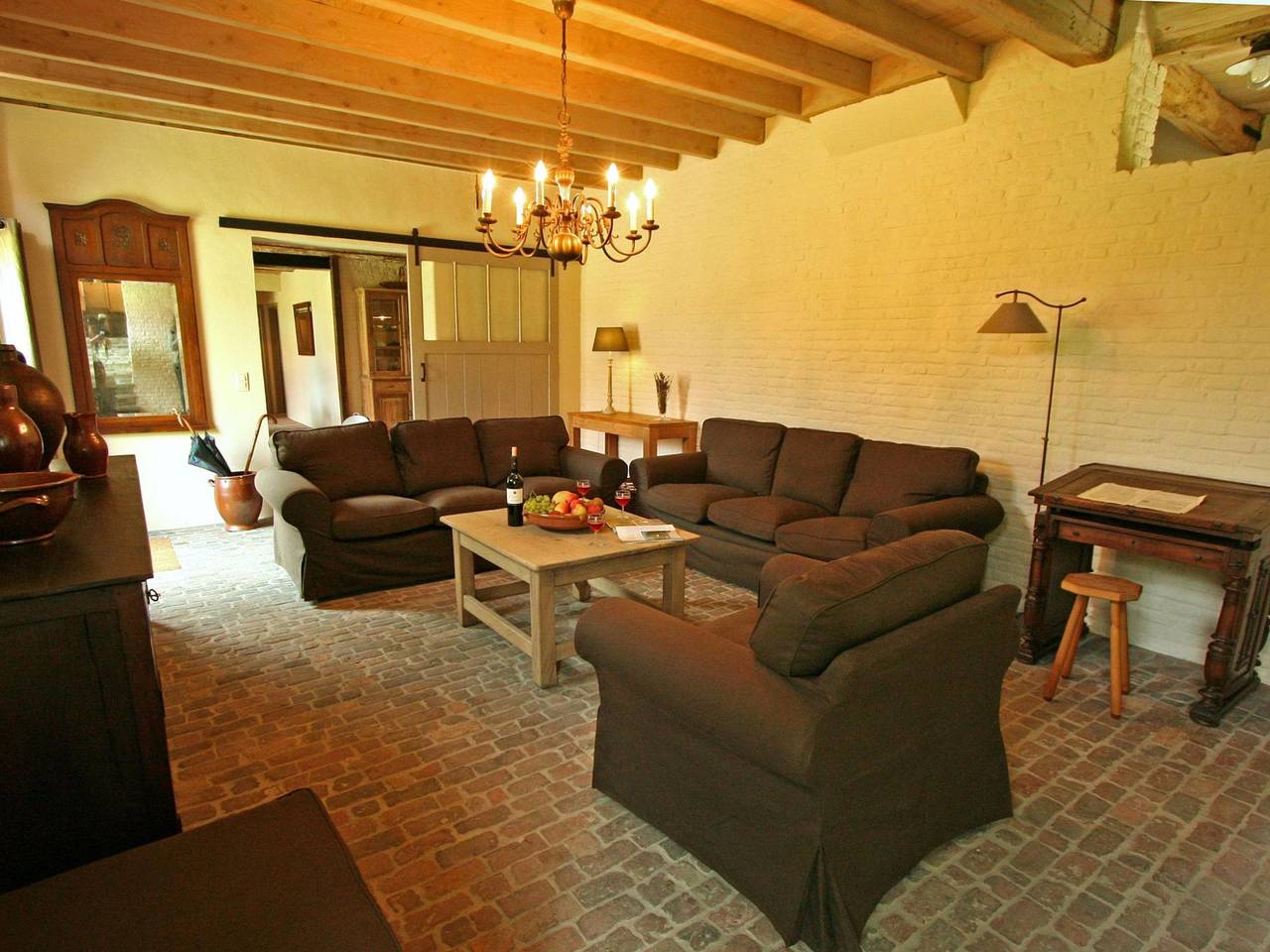 Former stables, converted into a beautiful rural holiday home with a common sauna and swimming pool in Beernem, Flandre-Occidentale