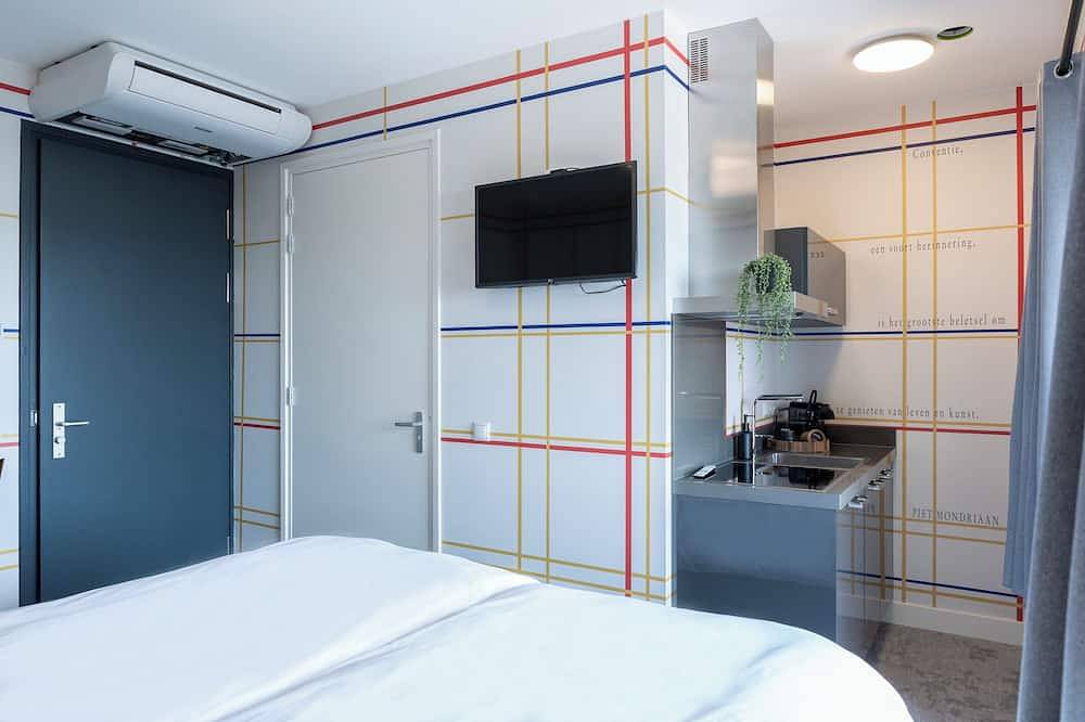 Geheel appartement, Stijlvol appartement met smart Tv, privé keuken, badkamer en balkon in Tilburg, Noord-Brabant