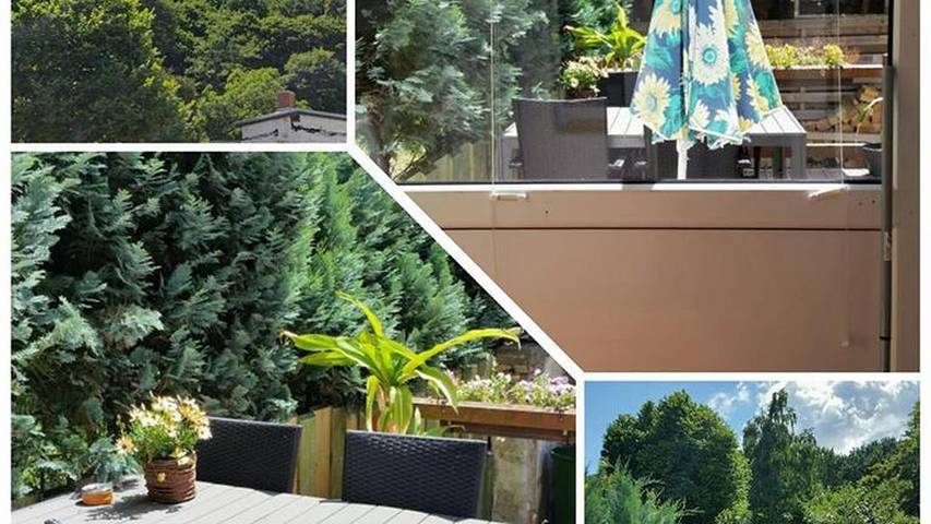 Ferienwohnung für 2 Personen, mit Garten und Ausblick sowie Terrasse, mit Haustier in Thale