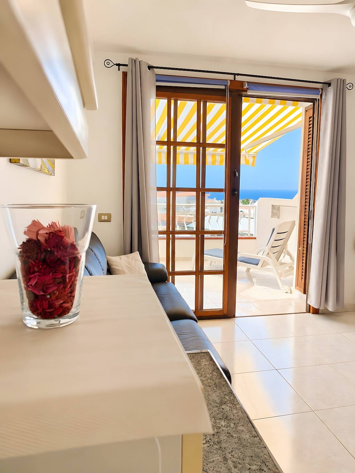 Vacation Home 'Golden Bay Seaview Terrace' with Sea View, Shared Pool and Wi-Fi in Los Cristianos, Arona
