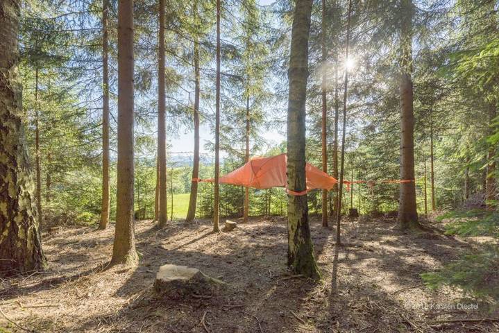 Camping für 2 Personen, mit Terrasse und Garten sowie Ausblick in Niederbayern