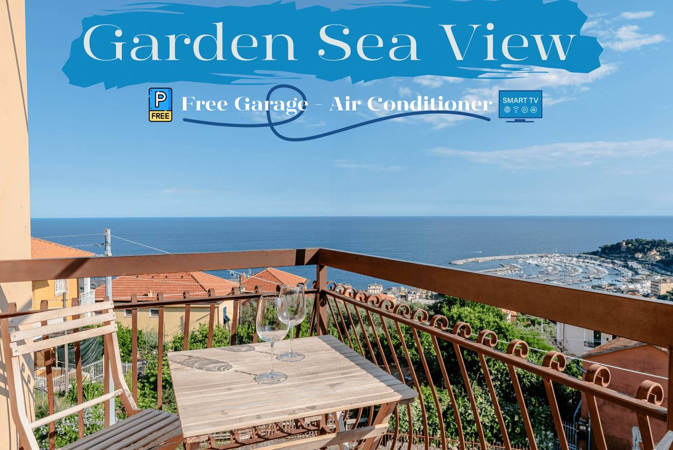 Appartamento intero, [Garden & Sea View] Free Beach Access • Free Garage • A/C • Wifi in Varazze (Città), Varazze