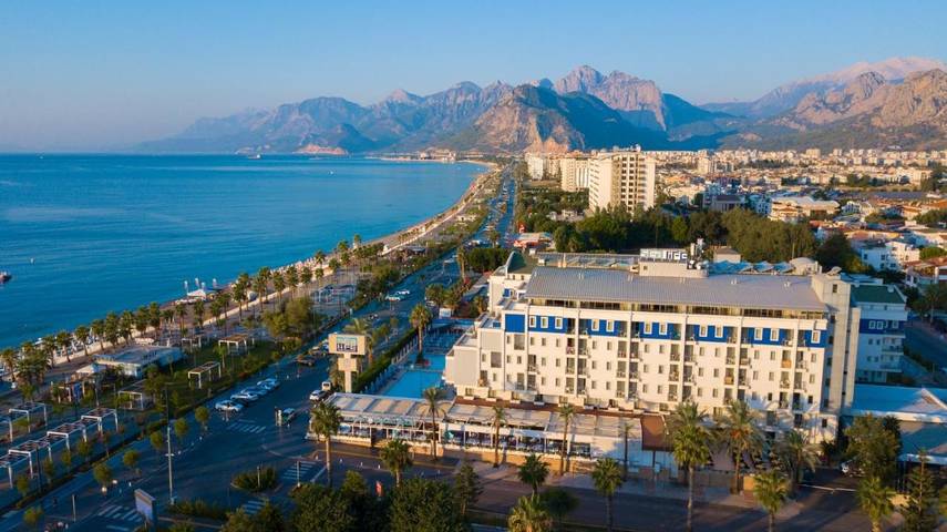 Hotel dla 2 osób, z sauna i basen oraz balkon i widok w Antalya