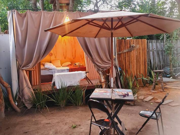 Camping für 2 Personen, mit Garten und Seeblick sowie Balkon in Brasilien