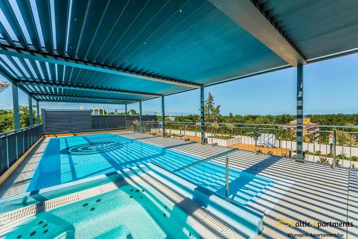 Apartmenthotel für 4 Personen, mit Balkon und Terrasse sowie Whirlpool und Garten in Swinemünde