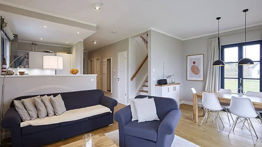 Ferienhaus für 6 Personen, mit Terrasse und Sauna sowie Pool und Garten, mit Haustier in Dranske