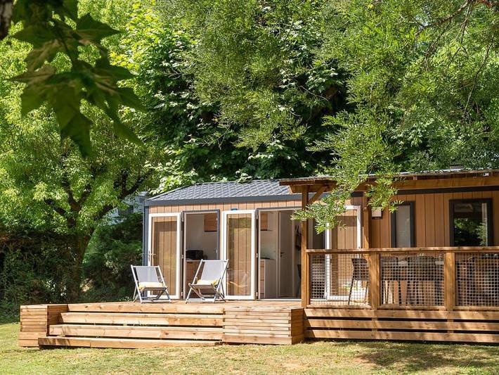 Camping Romanée - la Ferme de la Serraz - Mobilheim 4 personen - Premium 2 Schlafzimmer in Doussard, Parc naturel régional du Massif des Bauges