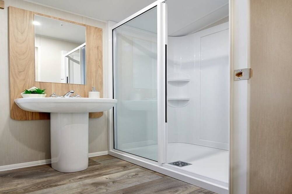 Well appointed caravan with patio doors and decking. in Edinburgh and Lothian