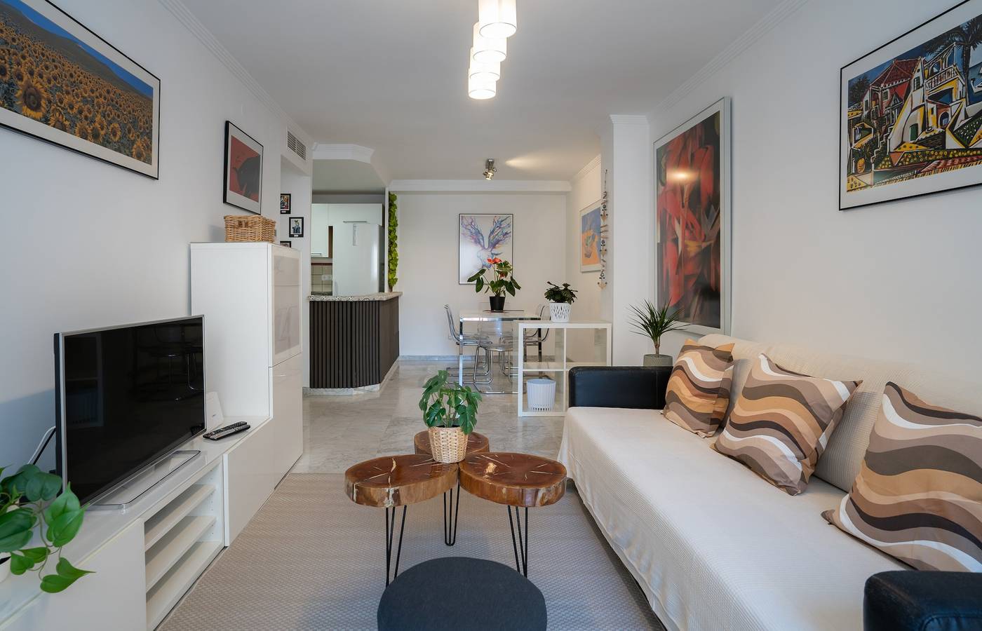 Ganze Wohnung, Ferienwohnung Gran Confort Muelle Uno mit Wlan, Klimaanlage und Balkon in Playa de la Malagueta, Malaga