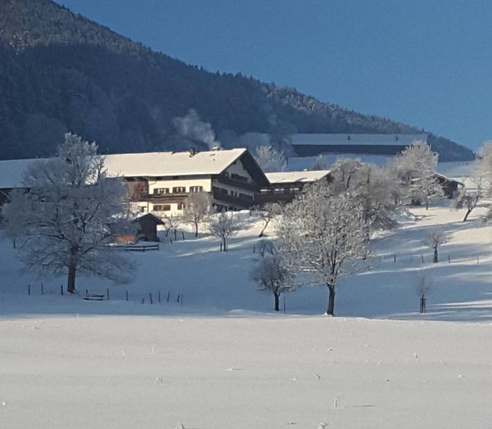 Ganze Ferienwohnung, Unterulpointhof - Ferienwohnung Heuberg, bis 4 Personen, 55 qm, 2. Og, 2 sep. Schlafzimmer in Bad Feilnbach, Bayerische Alpen