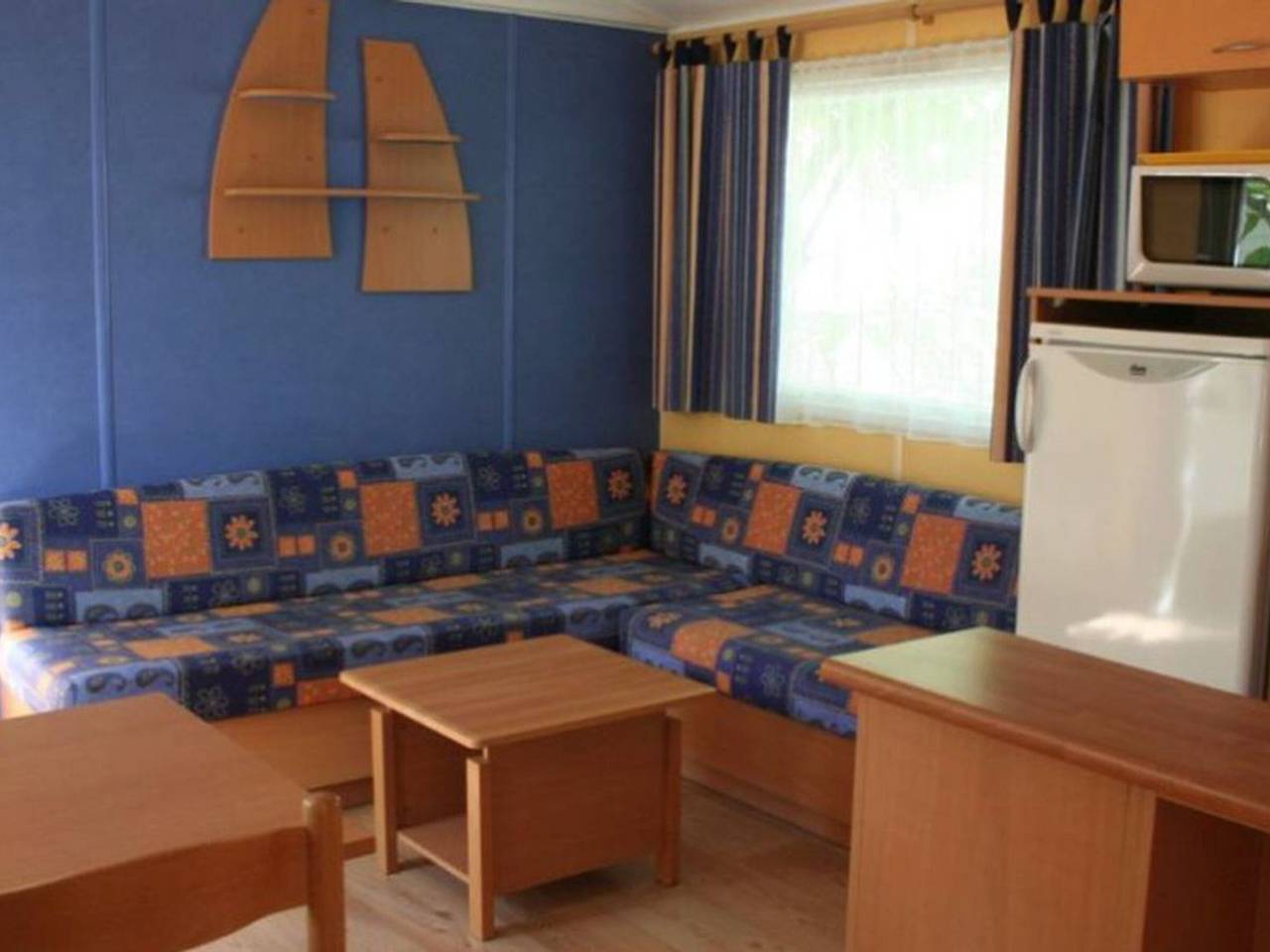Gemütliches Mobilheim 2 Zimmer 6 Pers in Montblanc in Montblanc, Mittelmeerküste (Frankreich)