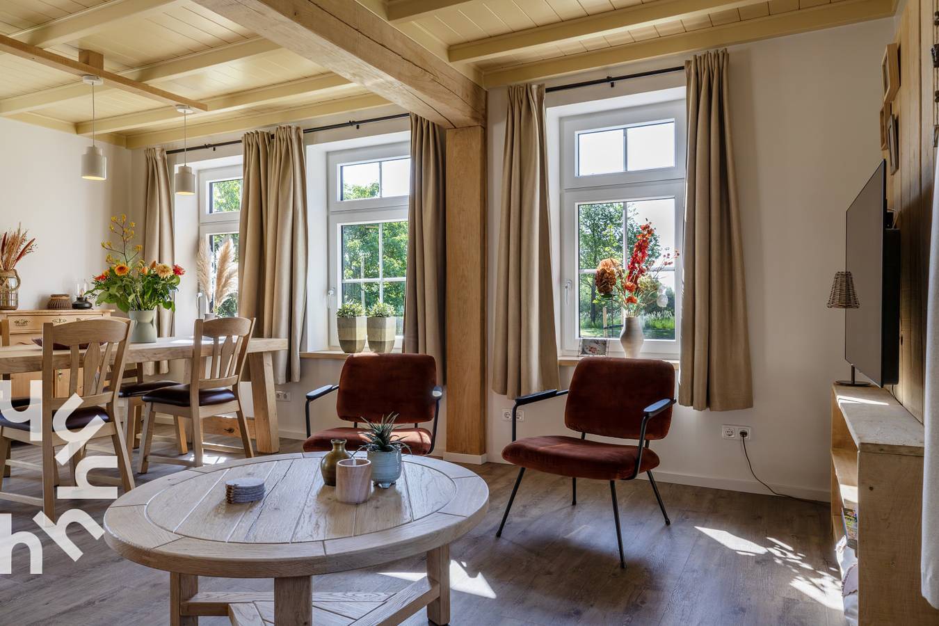 Vorderhaus in ländlicher Lage mit separatem Eingang und Garten in der Nähe von Lemelerberg in Regio Zwolle