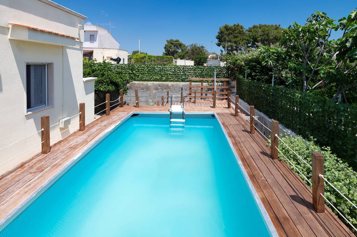 Casa vacanze "Villa Minetta" con piscina privata, terrazza coperta, giardino e Wi-Fi in Leporano, Golfo di Taranto