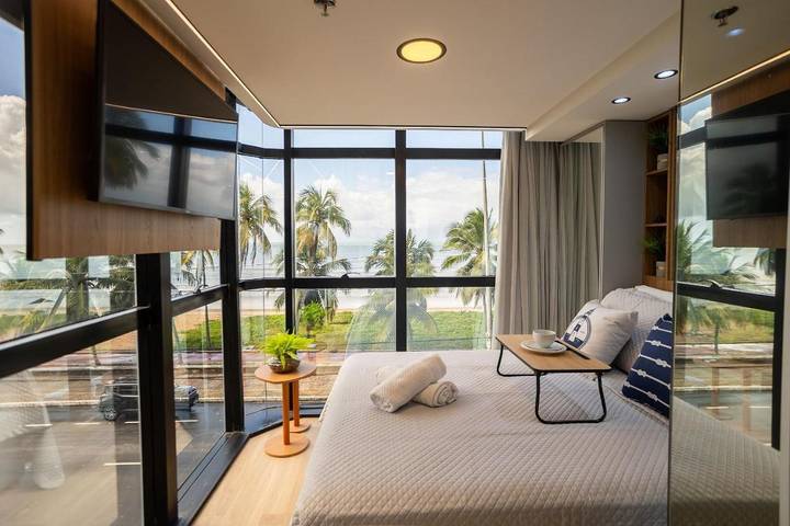 Casas e apartamentos de temporada para 2 pessoas, com piscina e jardim e ainda sauna em Cabo Branco