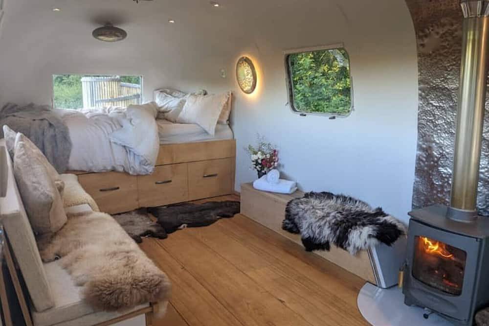 Airstream, vintage American caravan & Hottub in Woodland, Dartmoor