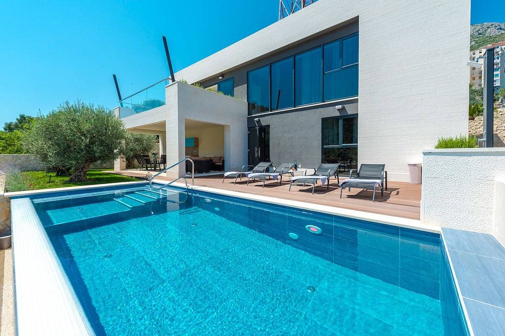 Elegante Villa Lu mit spektakulärem Meerblick in Dubrovnik - Infinity-Pool in Mokosica, Dubrovnik-Neretva