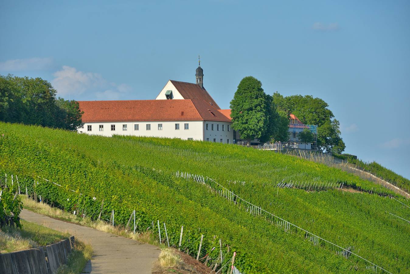 Vogelsburg - Doppelzimmer Spätlese luxuriöse Einrichtung mit Boxspring-Bett in Volkach, Fränkisches Weinland